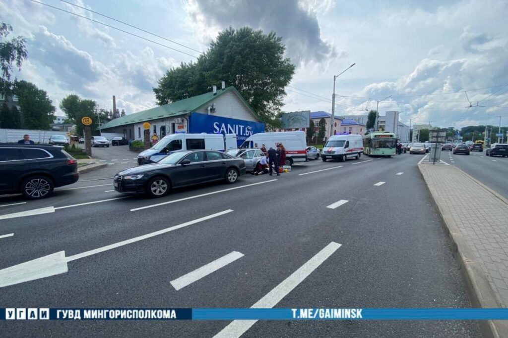 В Минске водитель умер за рулем и спровоцировал ДТП